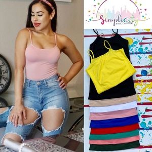 10 Pack 1 FREE Spaghetti strap Premium Lycra Tops